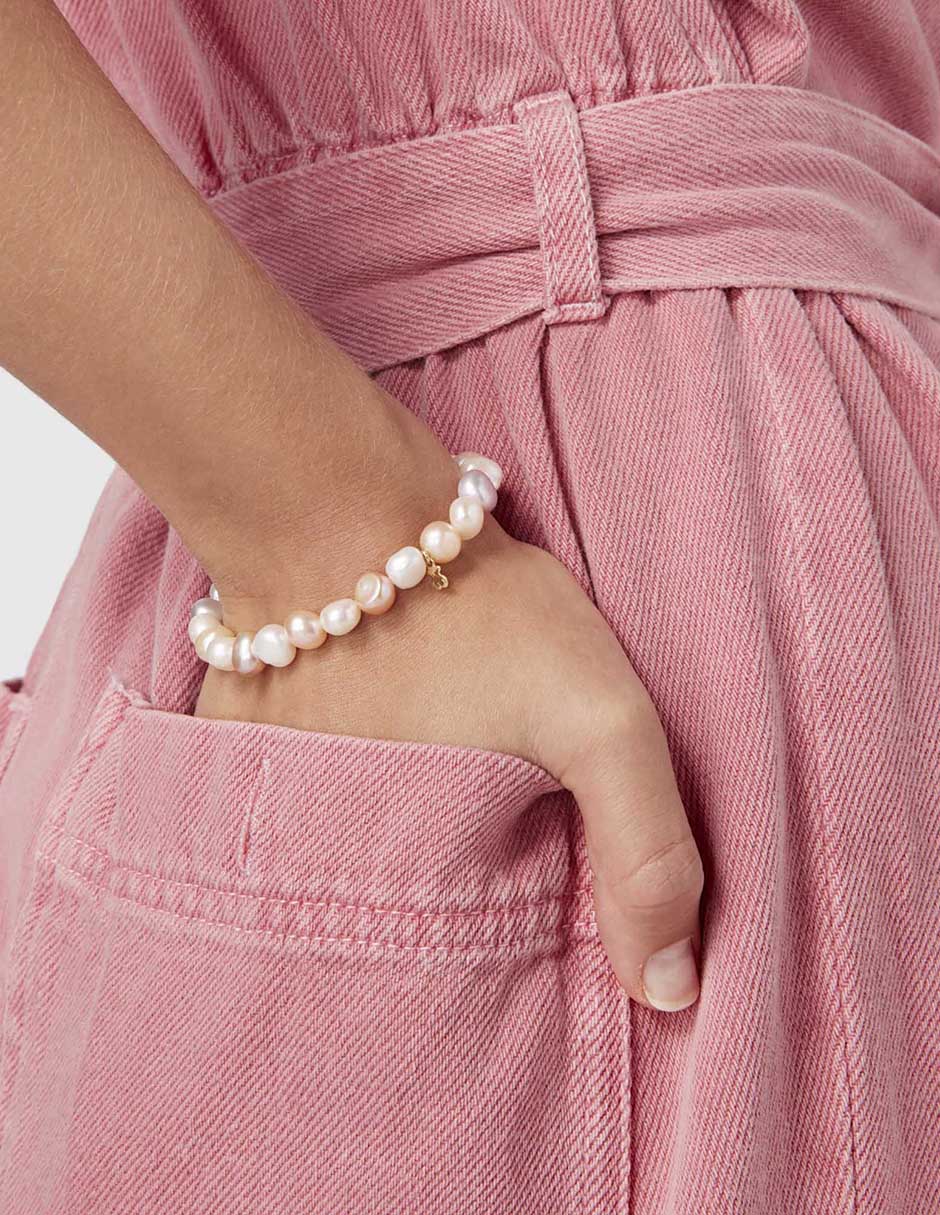 Pulsera de oro 18 K Pearls con acabado brillante 8