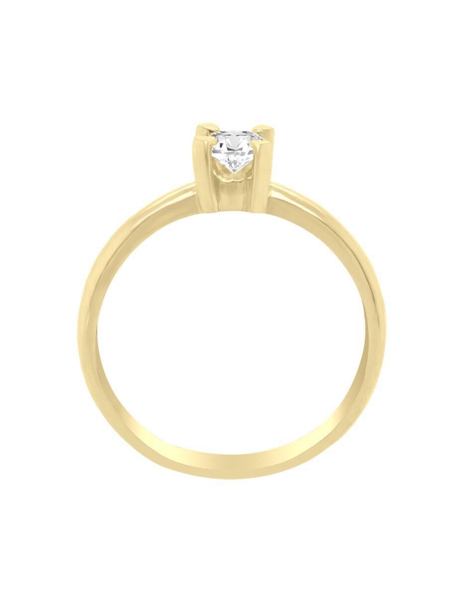 Solitario 14 k Celis diamante 4
