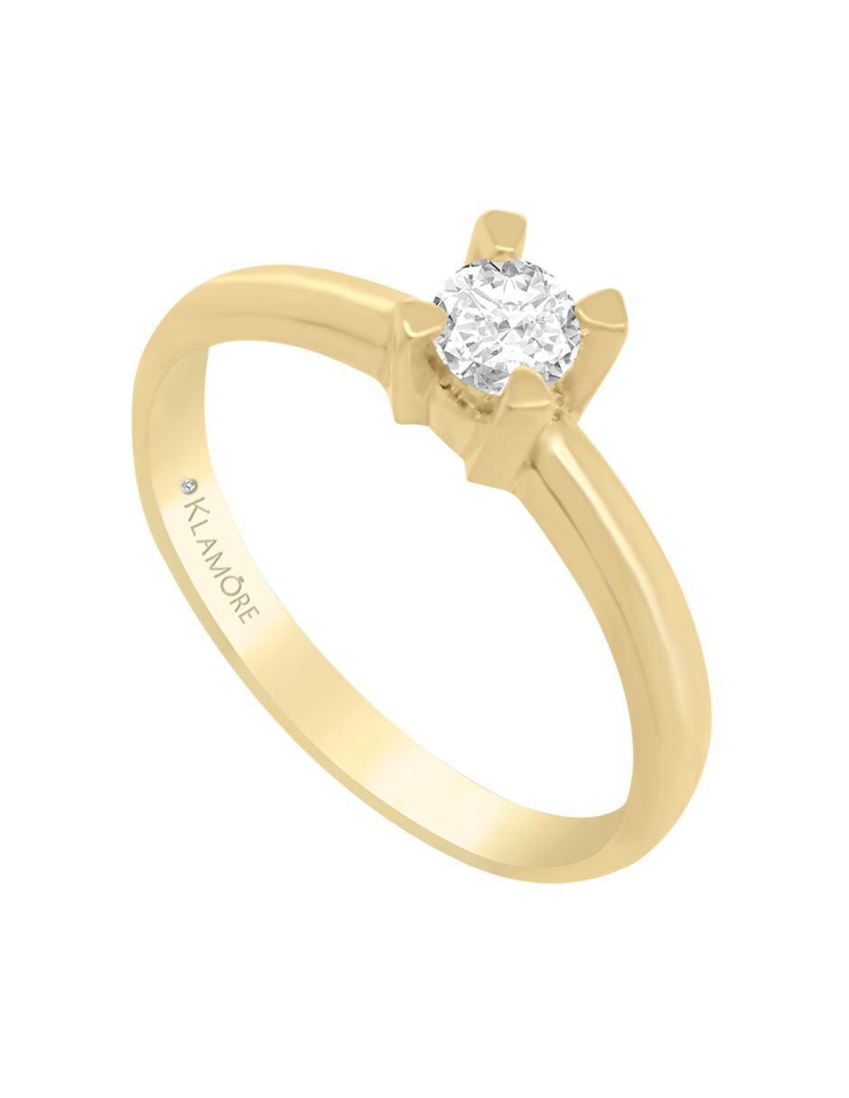 Solitario 14 k Celis diamante 3