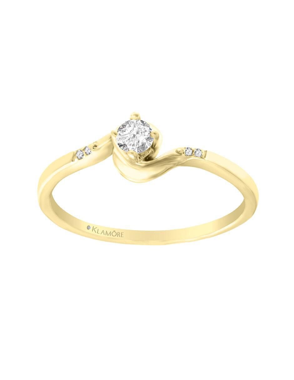 Solitario 14 k Aloysa diamante Solitario 14 k Aloysa diamante