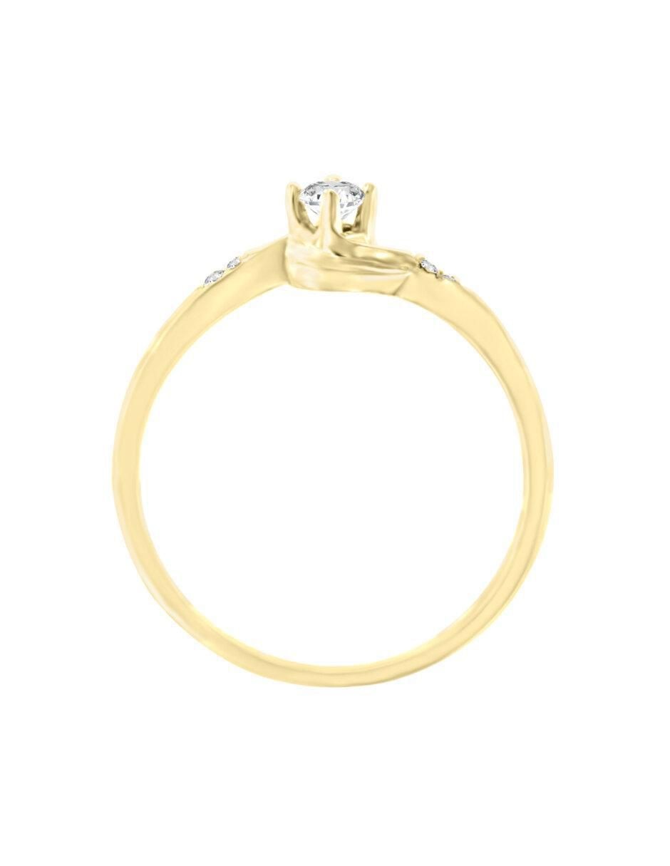 Solitario 14 k Aloysa diamante 3