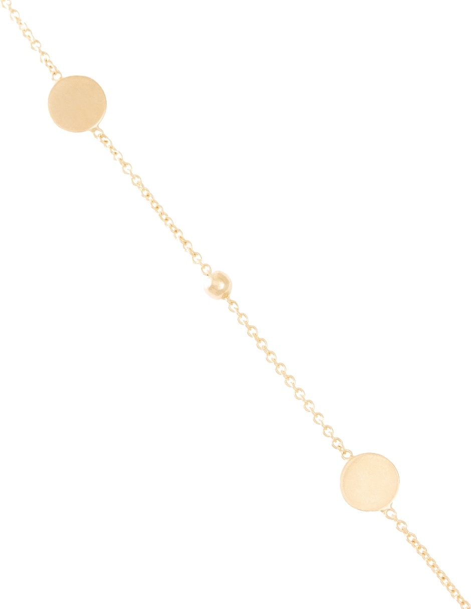 Pulsera de oro 14 k con acabado brillante Pulsera de oro 14 k con acabado brillante