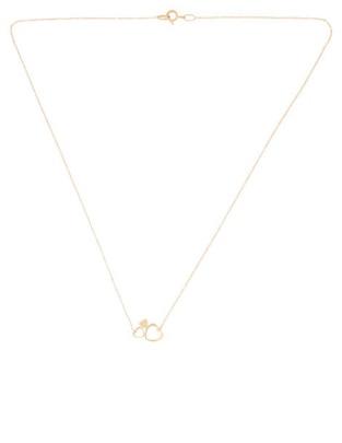 Gargantilla de corazón Sini de oro amarillo 14 K