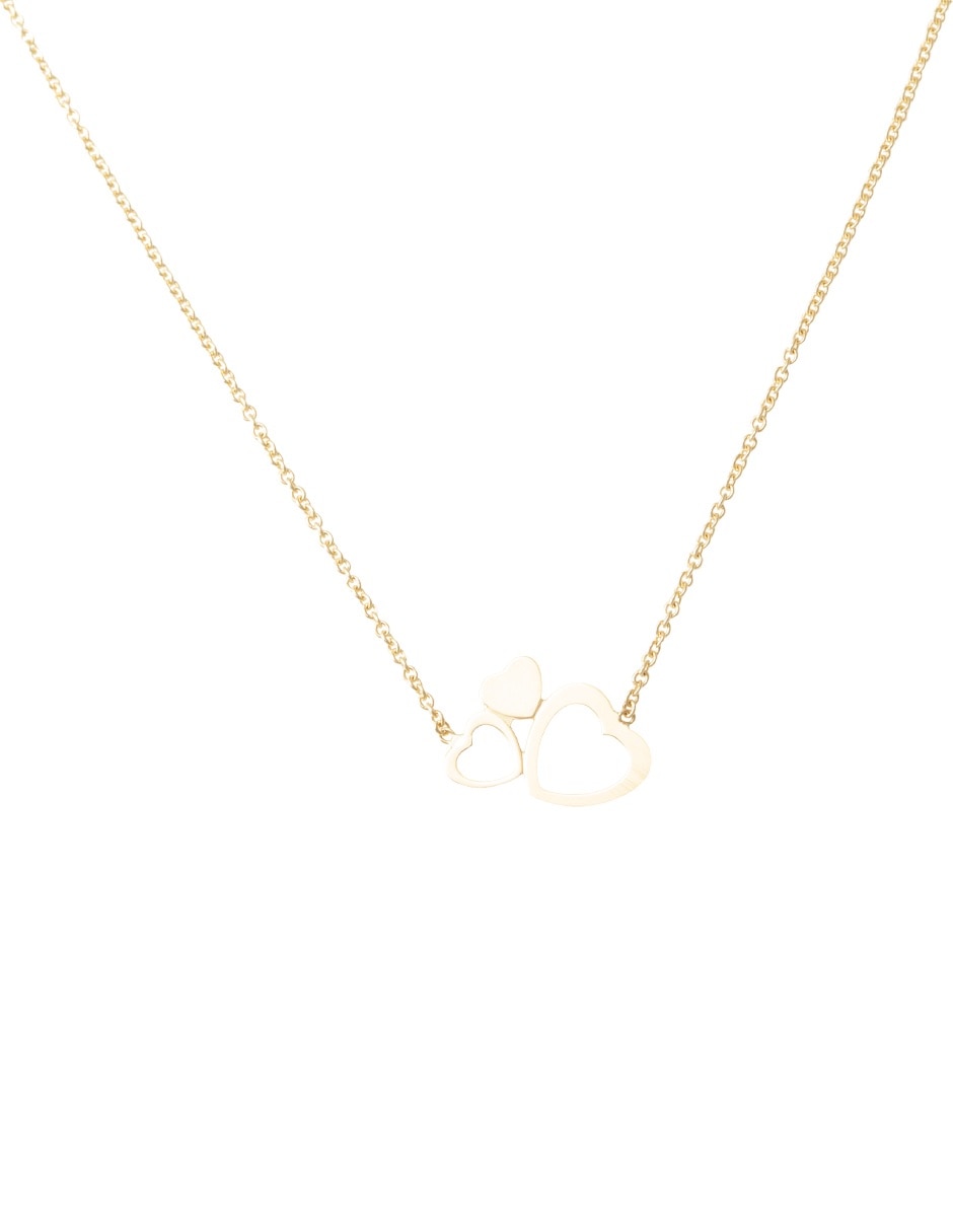 Gargantilla de corazón de oro amarillo 14 K Gargantilla de corazón de oro amarillo 14 K