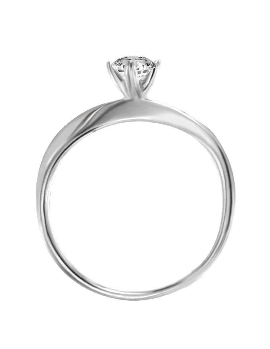 Solitario de oro 14 k Daila diamante 3