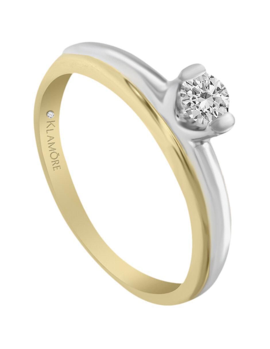 Solitario 14 k Desire diamante 4