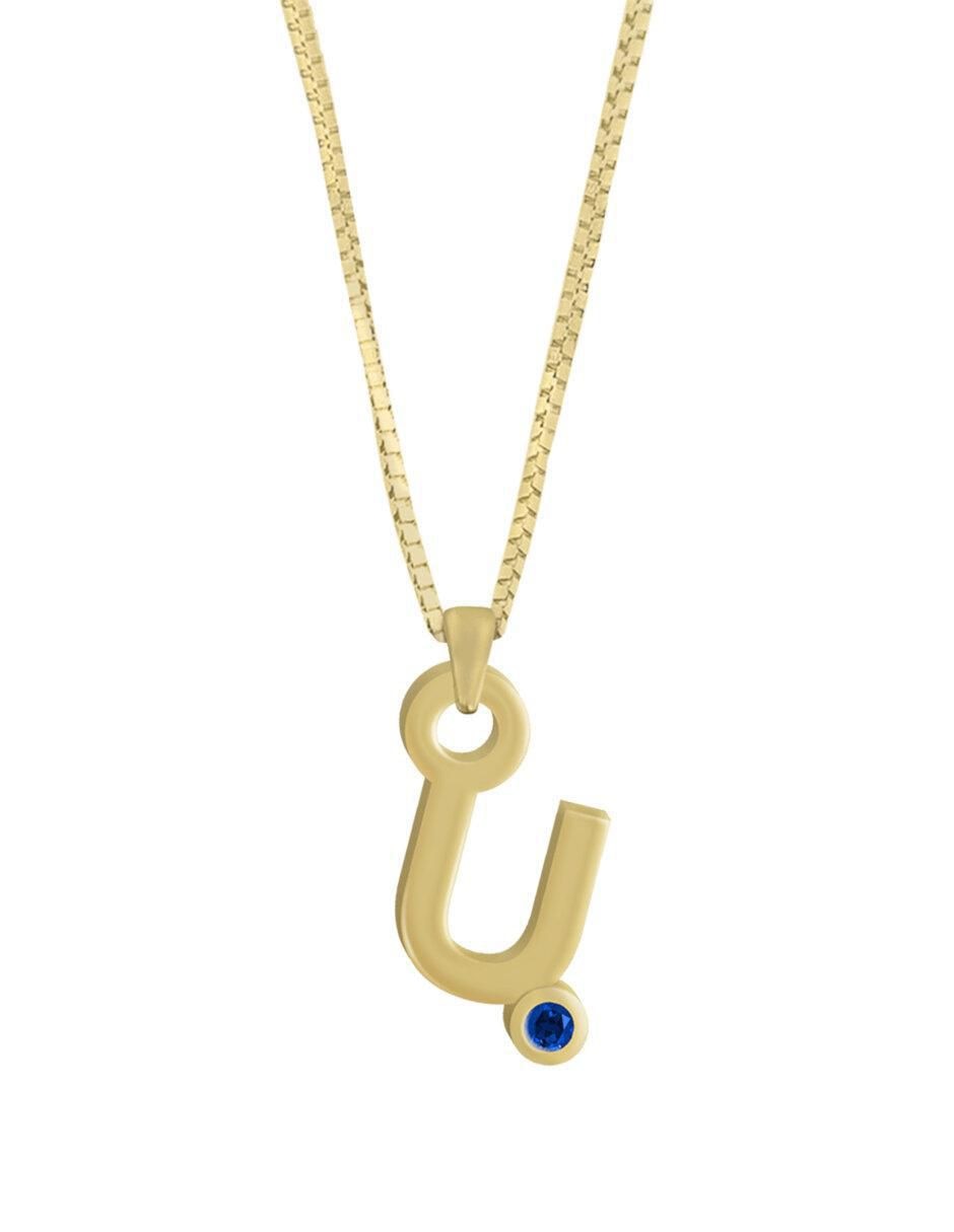 Collar letras Gardenia de oro 14 K Collar letras Gardenia de oro 14 K