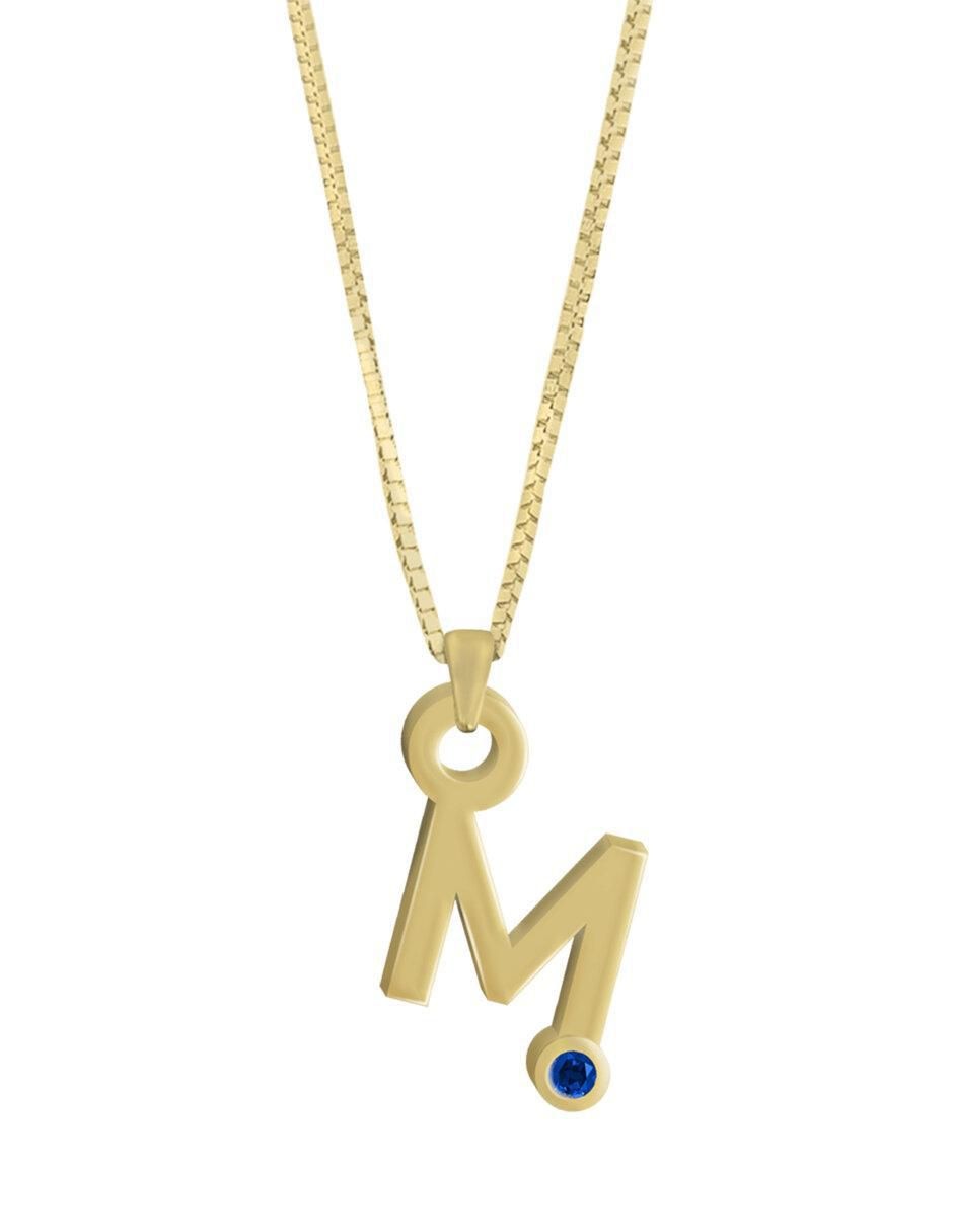Collar letras Gardenia de oro 14 K Collar letras Gardenia de oro 14 K