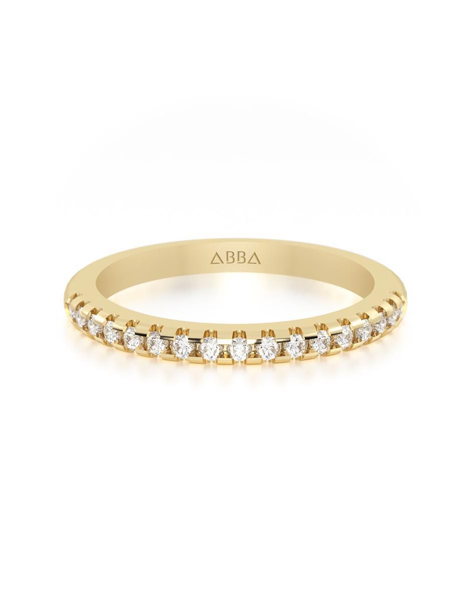 Churumbela de oro 14 k abba joyas zirconia
