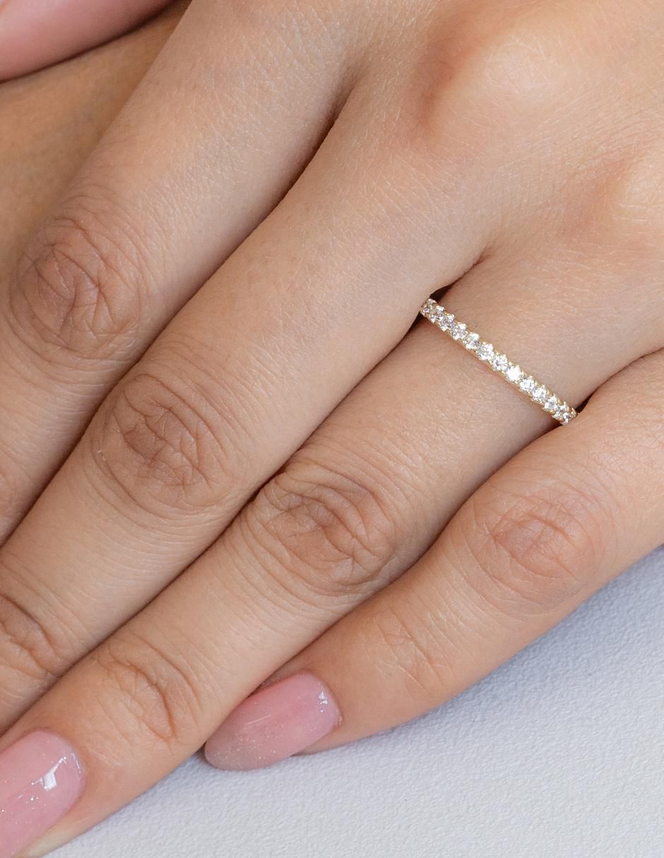 Churumbela de oro 14 k abba joyas zirconia