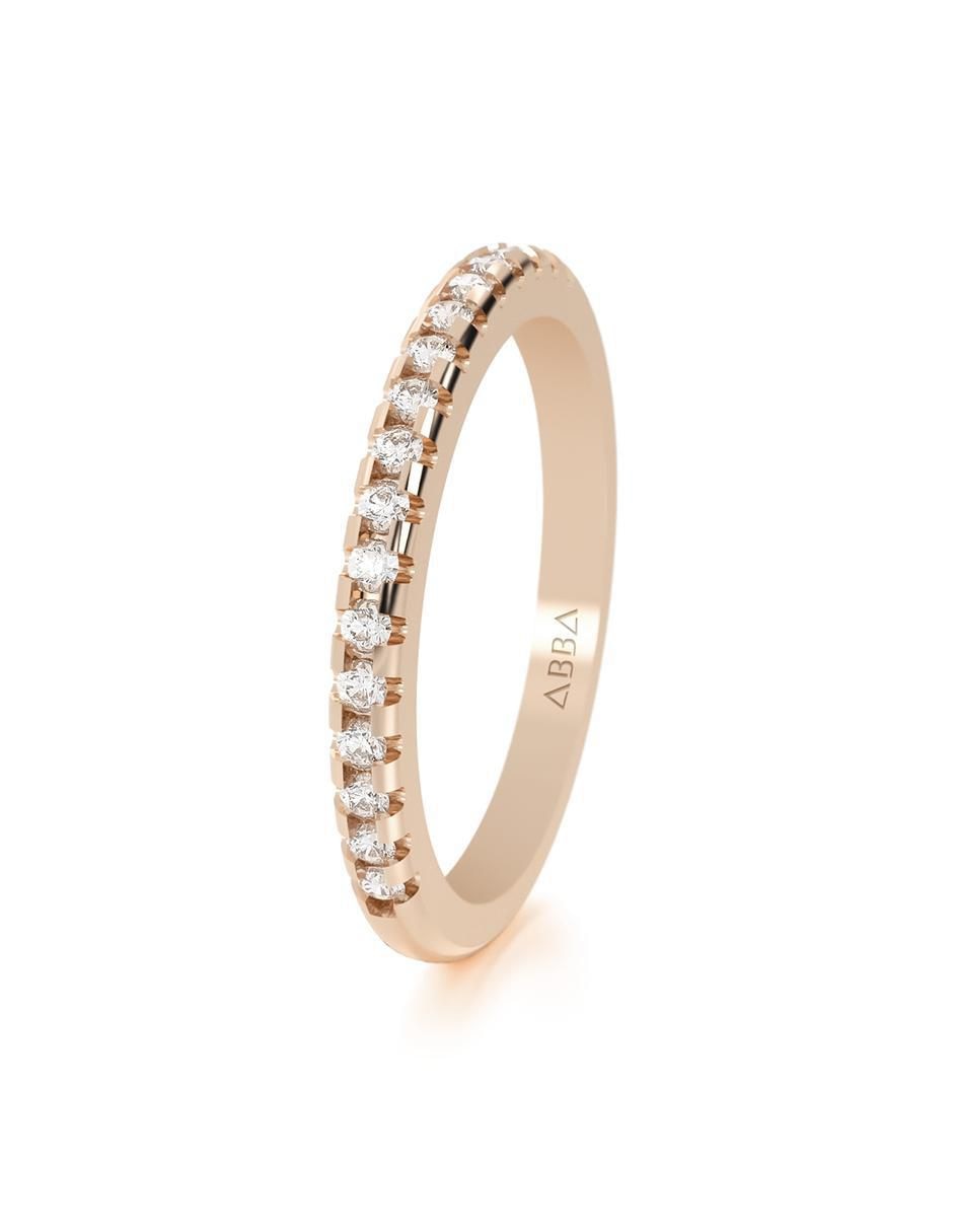 Churumbela de oro 14 k zirconia 2