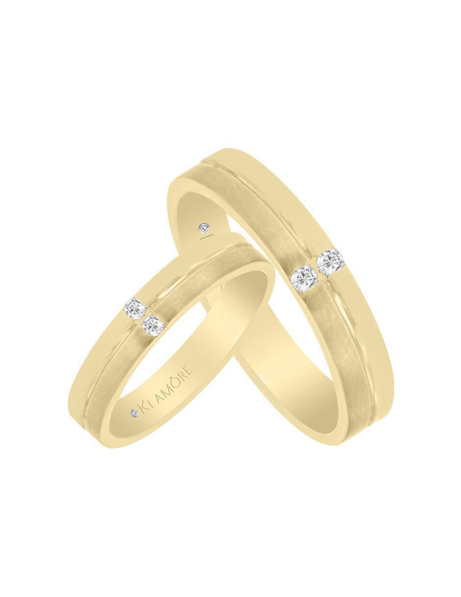Argolla 14 k Carlee diamante 4