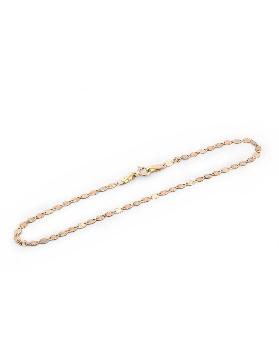 Pulsera de oro acabado liso 2