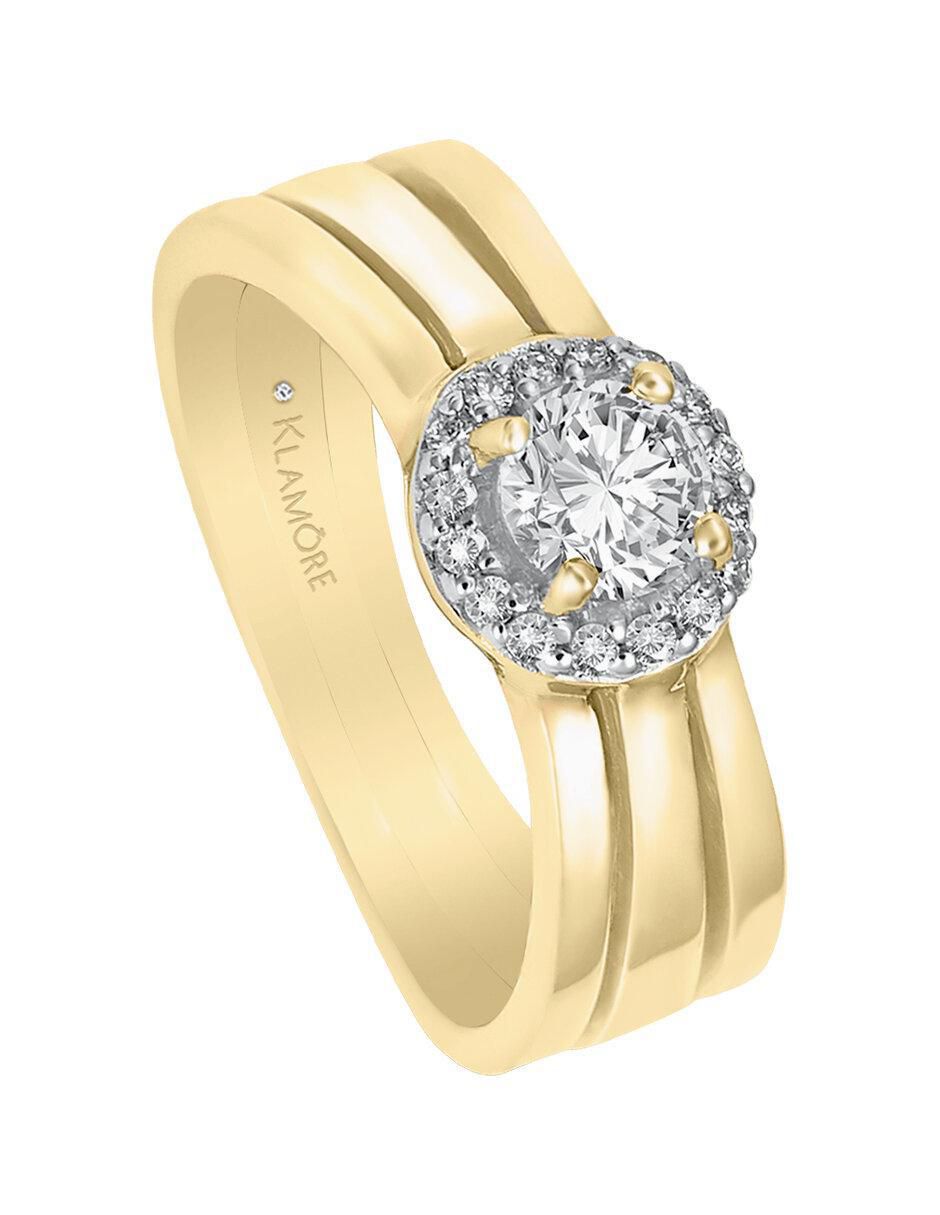 Solitario 14 k Anello diamante 3
