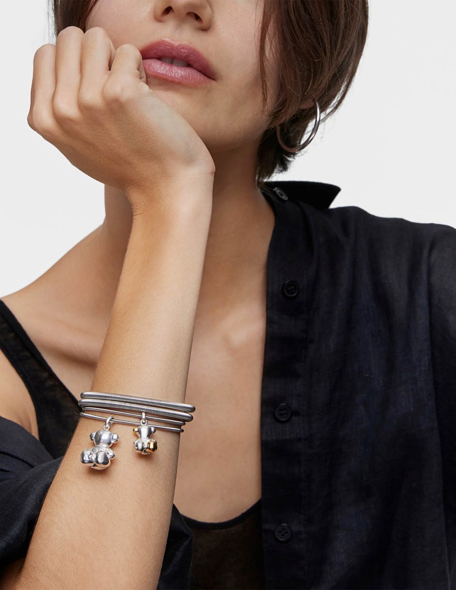 Pulsera Mesh Tube con acabado liso