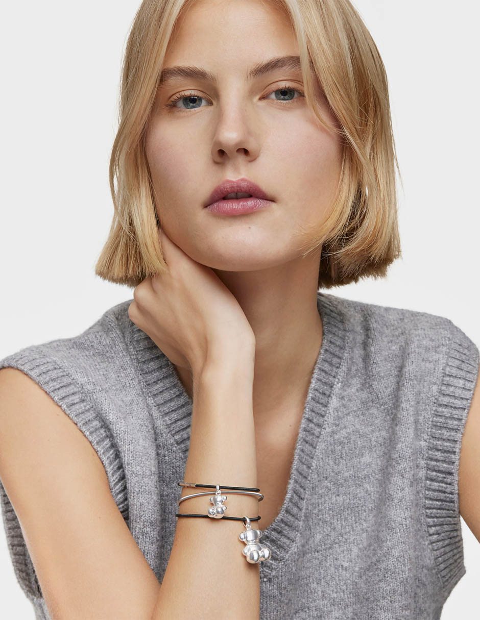 Pulsera Mesh Tube con acabado liso 5