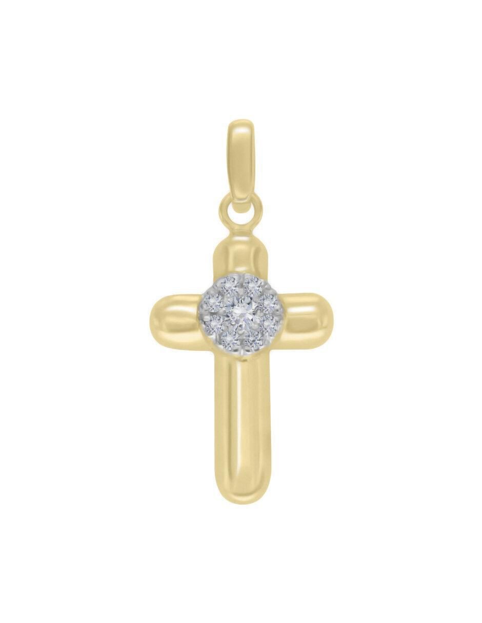 Dije de cruz nydia de oro 14 K