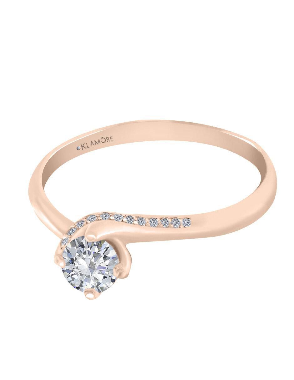 Solitario 14 k Fernanda diamante 1