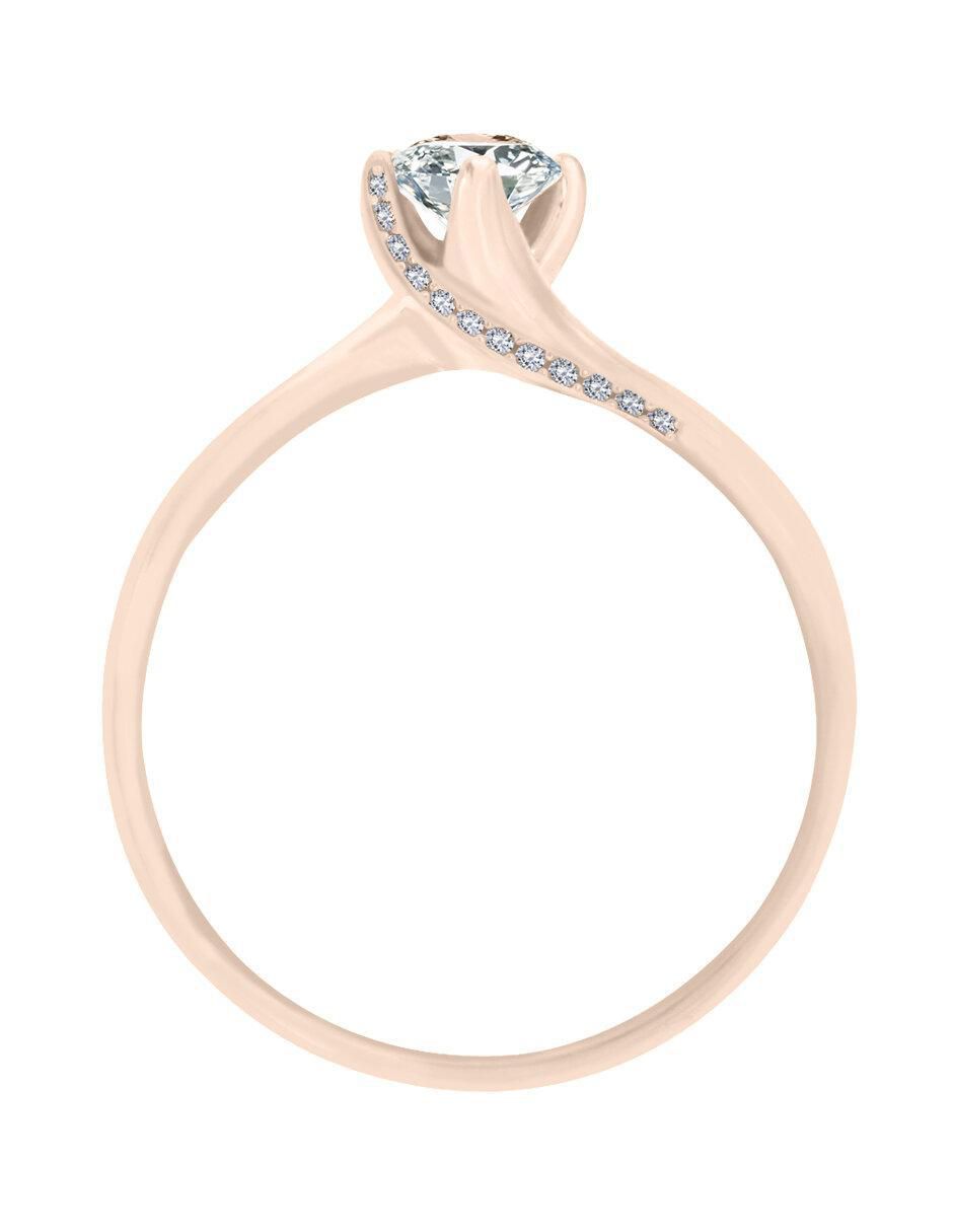 Solitario 14 k Fernanda diamante 3
