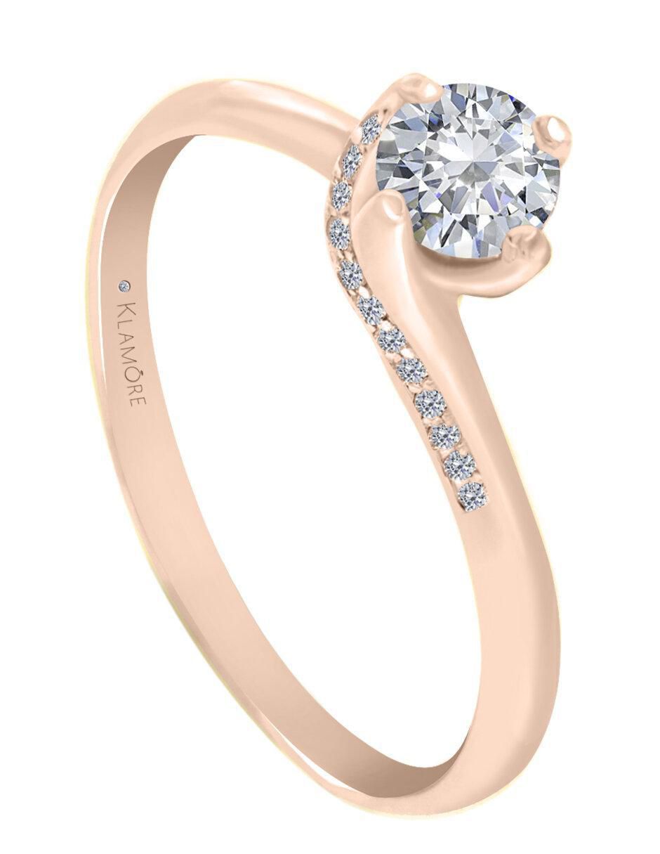 Solitario 14 k Fernanda diamante 4