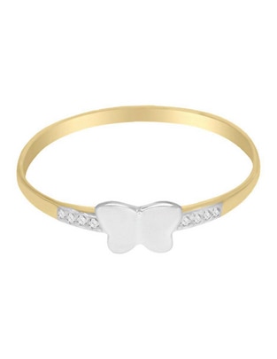 Anillo de mariposa Fantasy 14 k de oro amarillo diamante brillante Anillo de mariposa Fantasy 14 k de oro amarillo diamante brillante