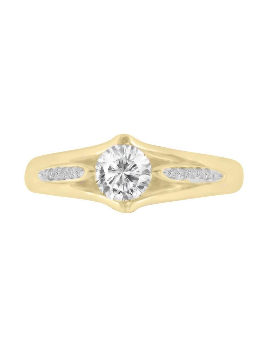 Solitario 14 k Judith diamante Solitario 14 k Judith diamante