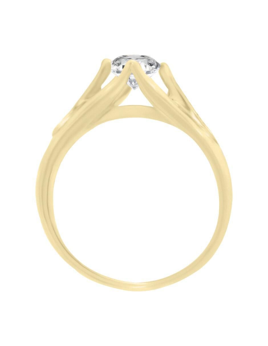 Solitario 14 k Judith diamante 3