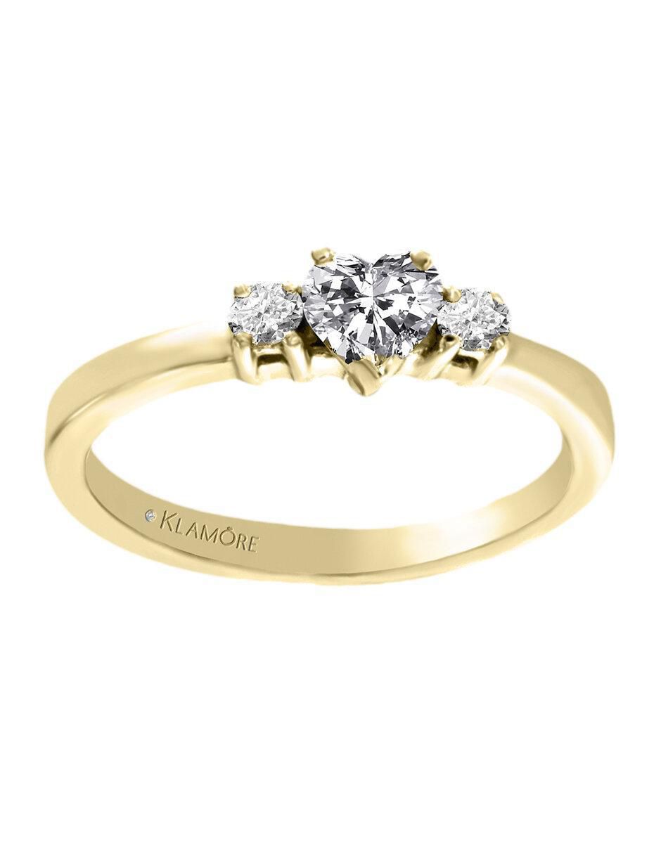 Solitario 14 k Aitana diamante Solitario 14 k Aitana diamante