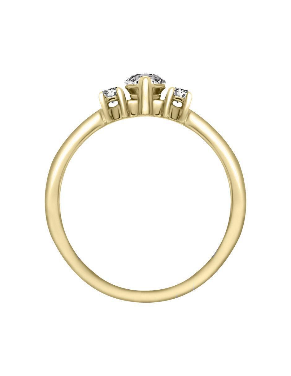 Solitario 14 k Aitana diamante 4