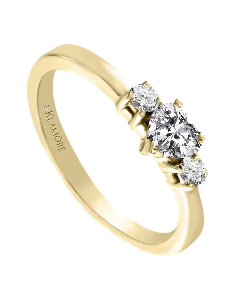 Solitario 14 k Aitana diamante 3