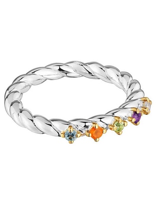 Anillo Sugar Party de plata P 925 amatista baño de oro