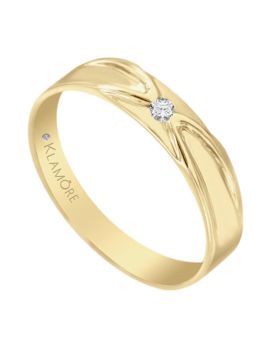 Argolla 14 k Talia diamante 2