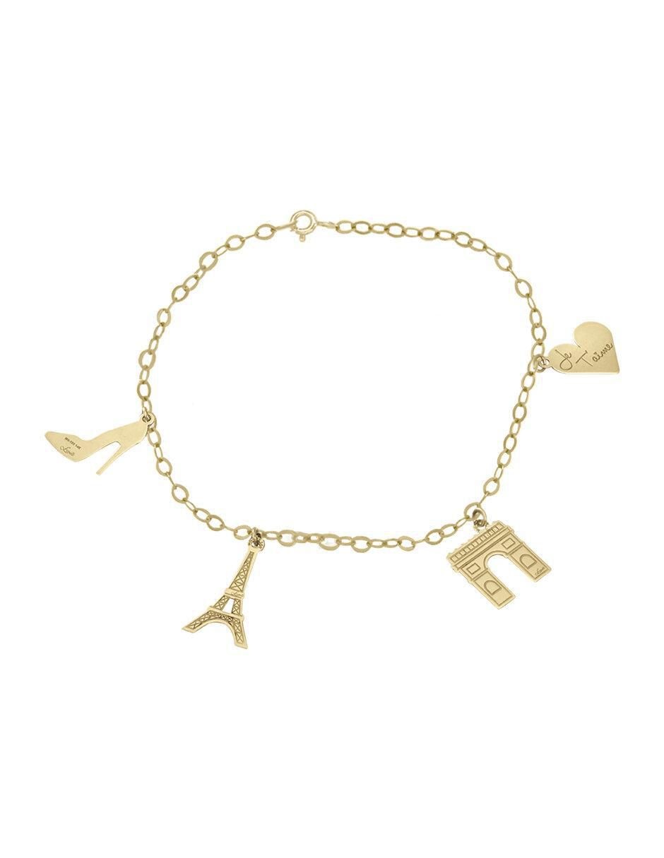Pulsera de oro 14 K Francia acabado brillante 1