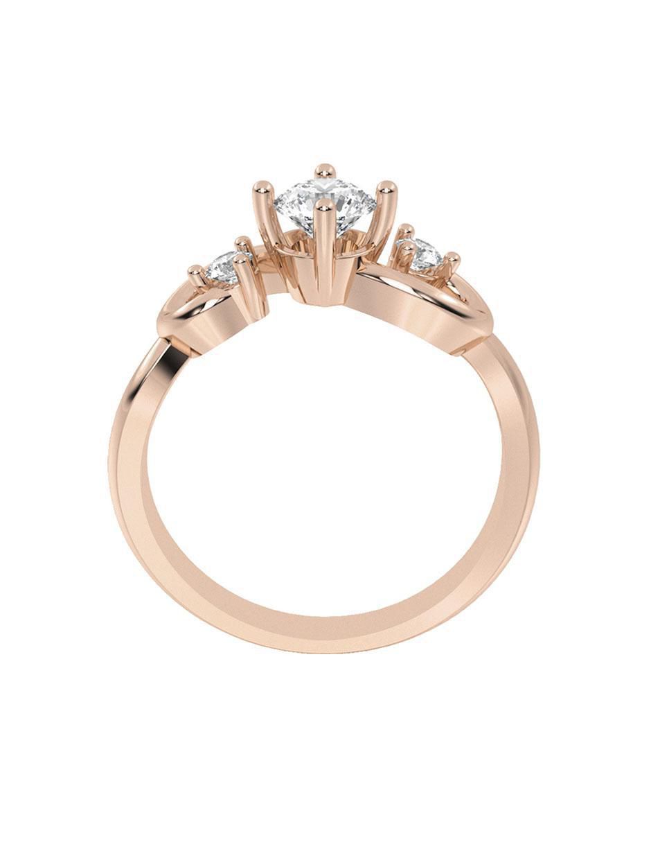 Anillo de compromiso 14 k 3