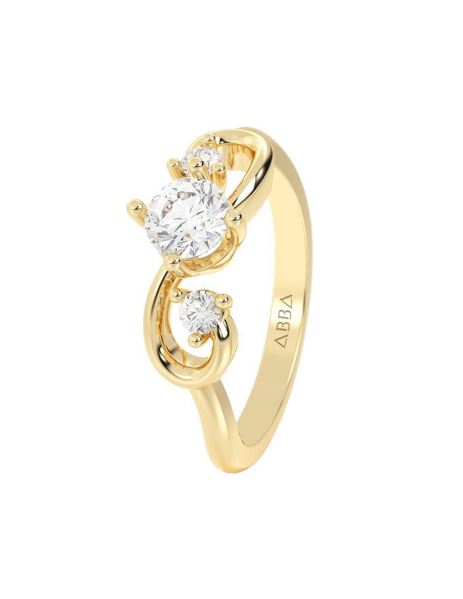 Anillo de compromiso 14 k 6