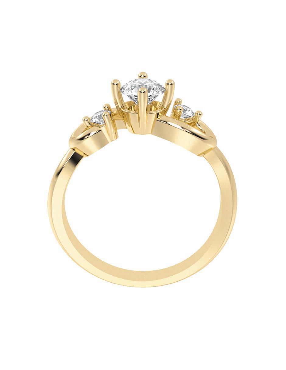 Anillo de compromiso 14 k 5