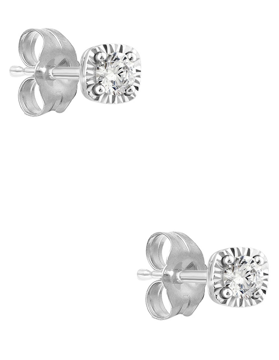 Broqueles de oro con acabado liso cristal 2
