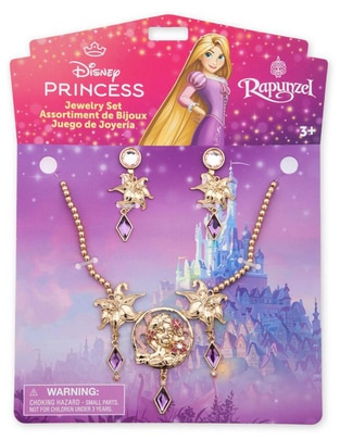 Collar y aretes para disfraz de Rapunzel Disney Collar y aretes para disfraz de Rapunzel Disney