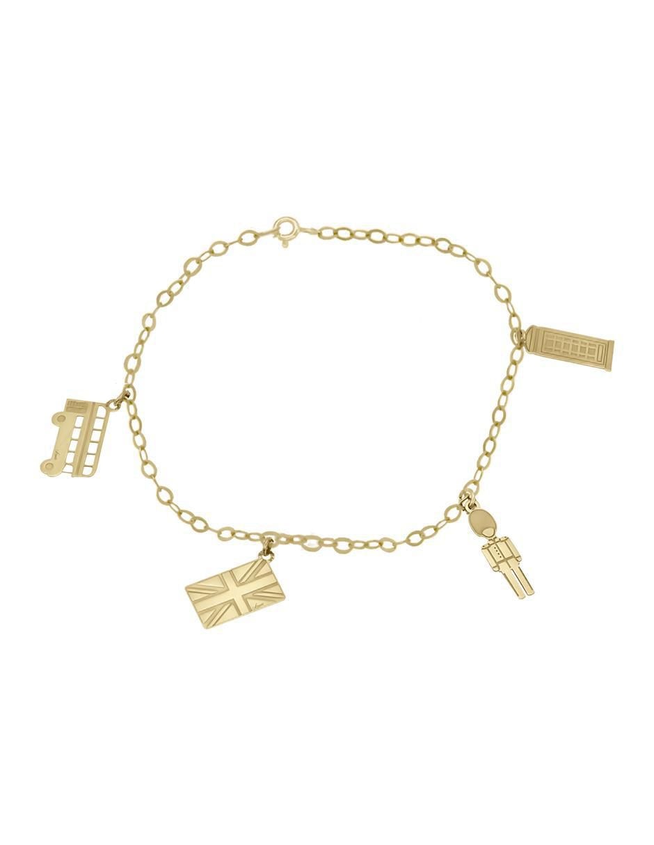 Pulsera de oro 14 K Paisaje Londres Pulsera de oro 14 K Paisaje Londres