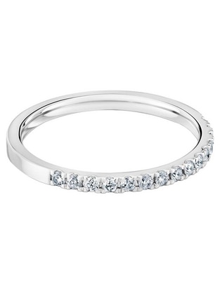 Anillo redondo Les Classiques de oro blanco diamante pavé