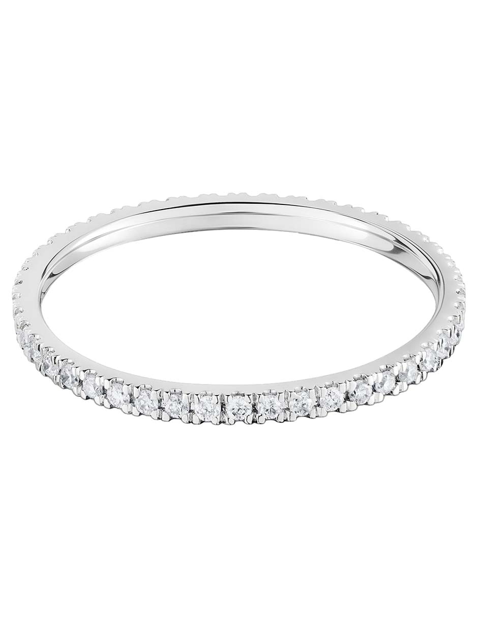 Anillo redondo Les Classiques de oro blanco diamante pavé 3