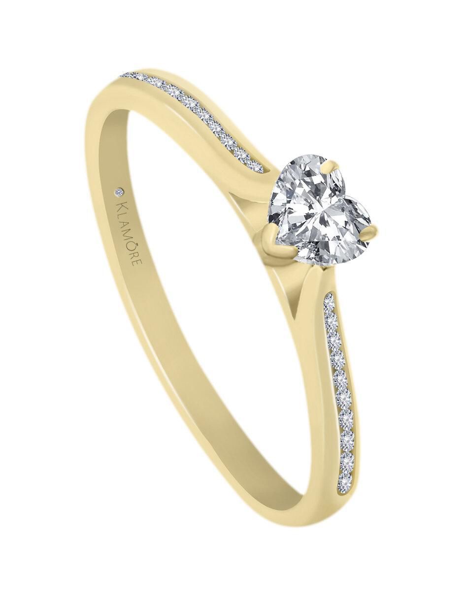 Solitario 14 k Joselyn diamante 4