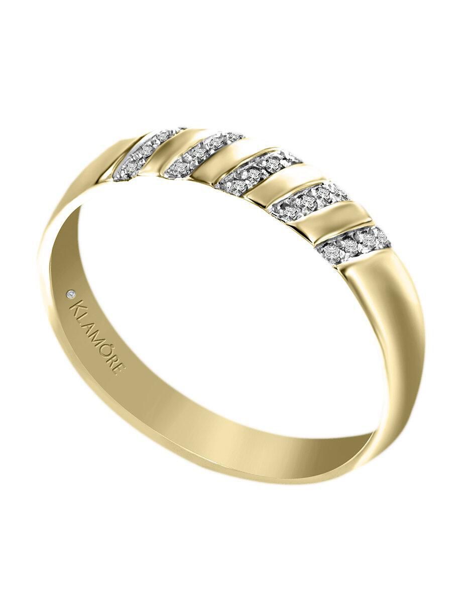 Argolla 14 k Enya diamante 4