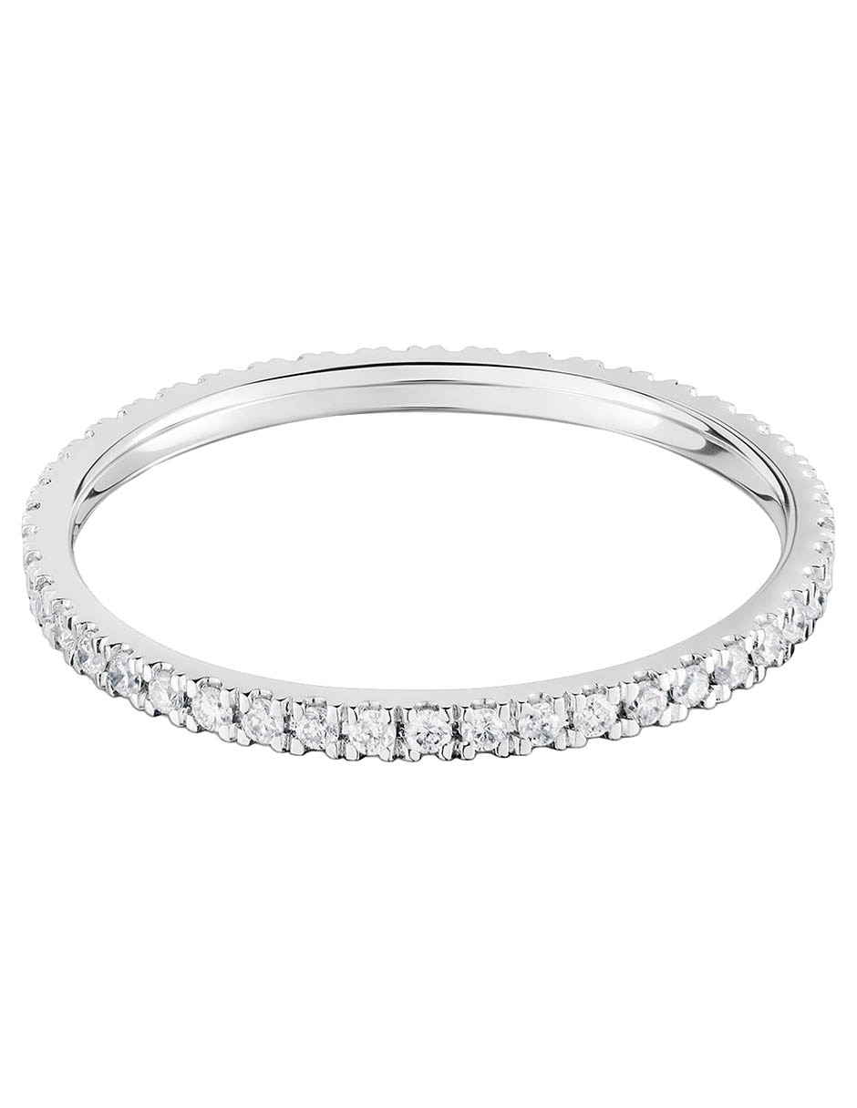 Anillo redondo Les Classiques 18 k de oro blanco diamante brillante