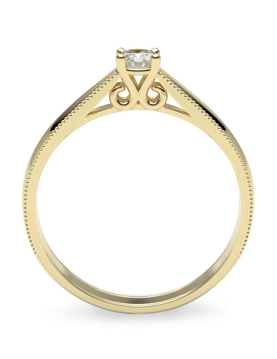 Anillo de compromiso 14 k diamante 4