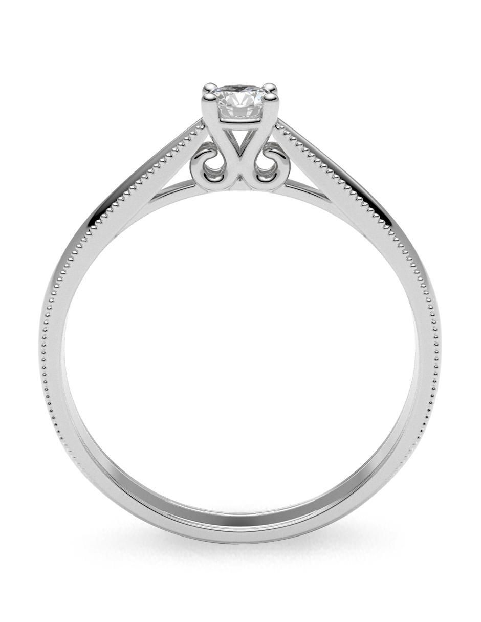 Anillo de compromiso 14 k diamante 3