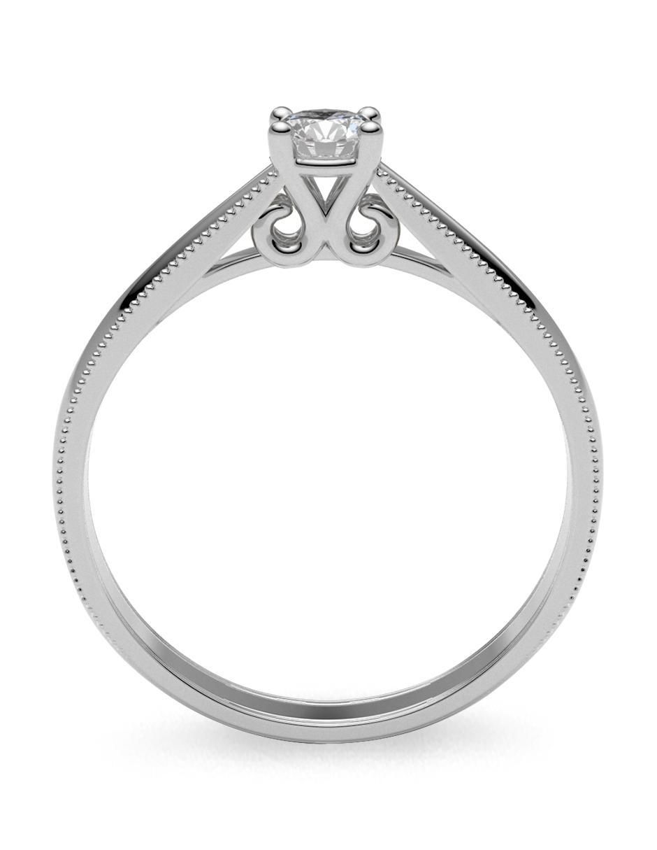 Anillo de compromiso 14 k diamante 3