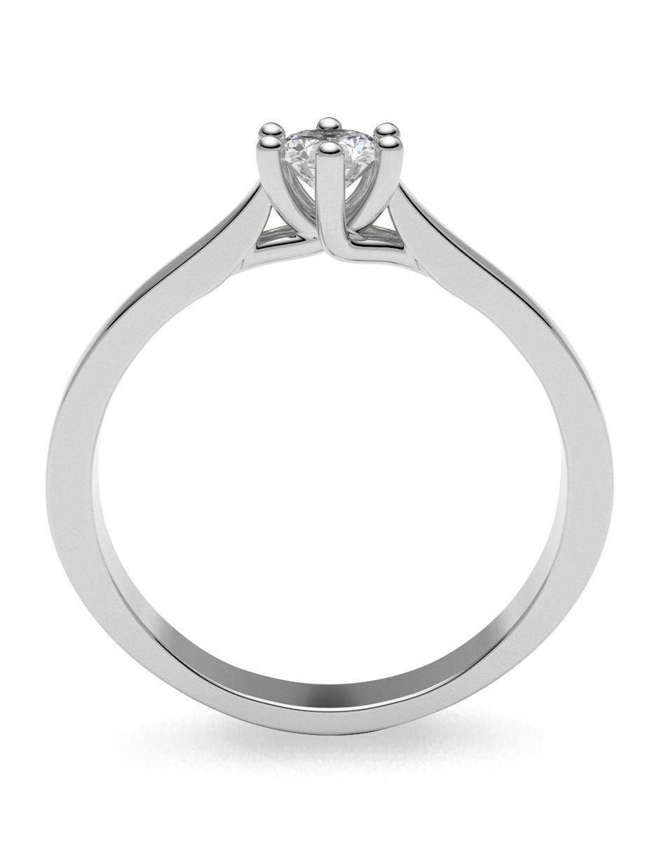 Solitario 14 k diamante 3