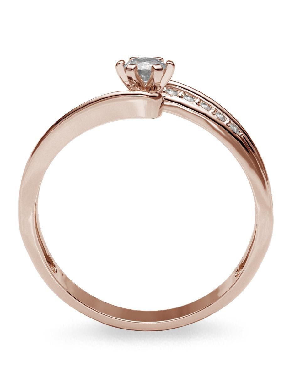 Anillo de compromiso 14 k diamante 3
