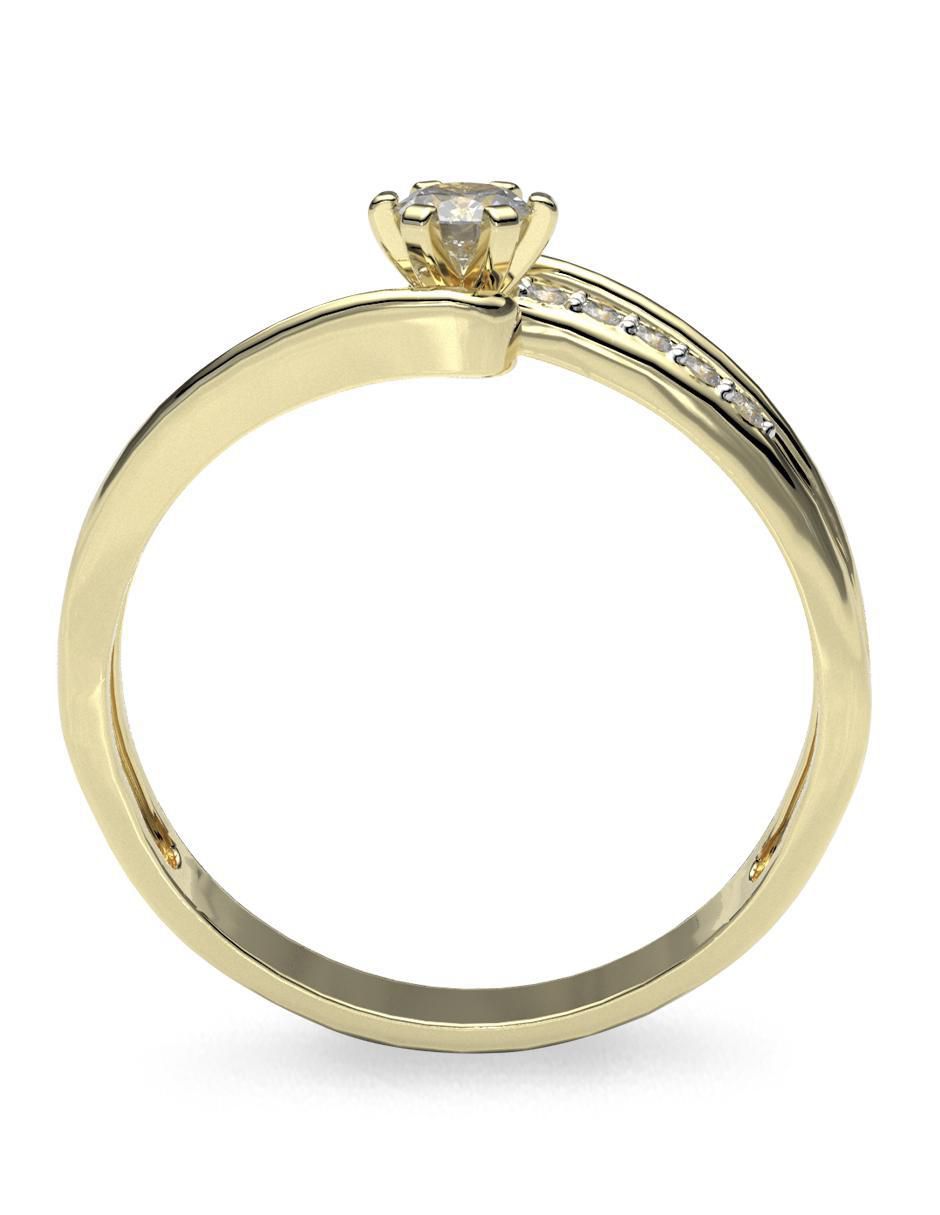 Anillo de compromiso 18 k diamante 4